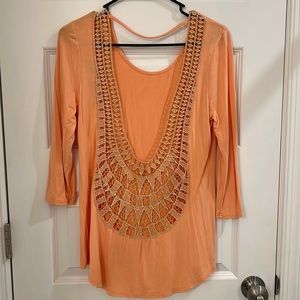 Backless Lace Blouse